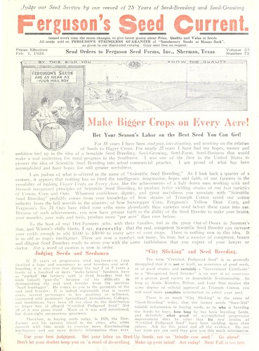 Ferguson's seed current