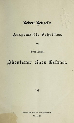 Abenteuer eines Gru nen