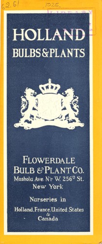 Holland bulbs & plants [catalog]