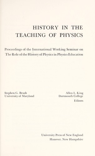 History in the teaching of physics