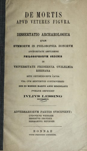 De mortis apud veteres figura