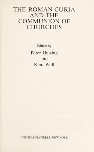 The Roman curia and the communion of churches