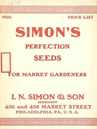 Simon's perfection seeds for market gardeners
