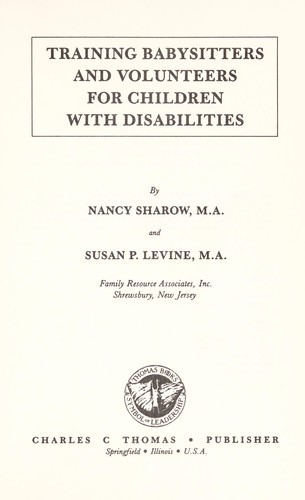 Training babysitters and volunteers for children with disabilities