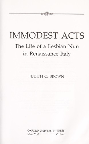 Immodest Acts