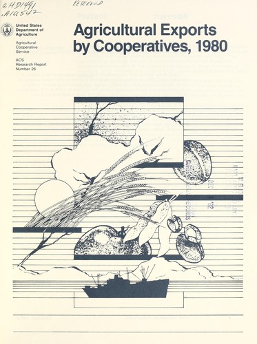 Agricultural exports by cooperatives, 1980