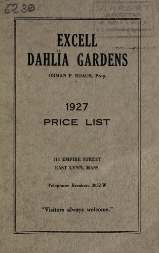 1927 price list