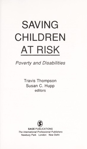 Saving children at risk : poverty and disabilities