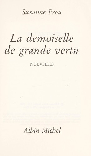 La demoiselle de grande vertu