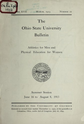 Athletics for men and  physical education for women
