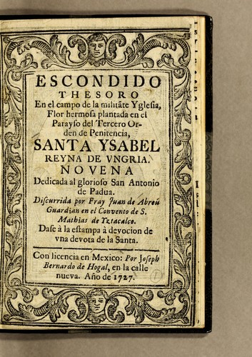 Escondido thesoro en el campo de la militãte Yglesia