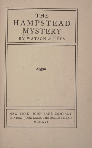 The Hampstead mystery