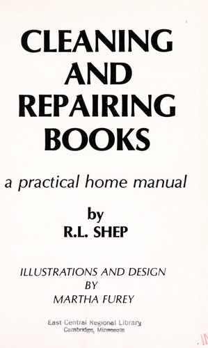 Cleaning and repairing books