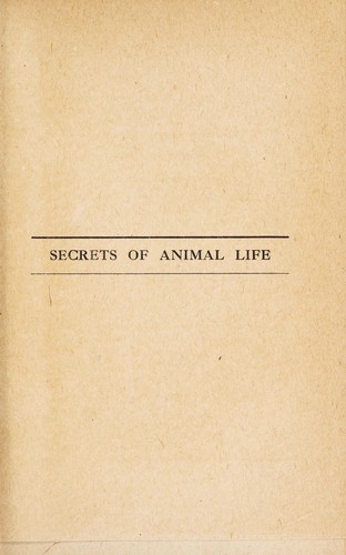 Secrets of animal life