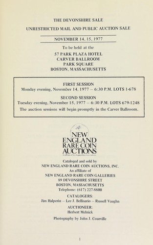 The Devonshire sale ...