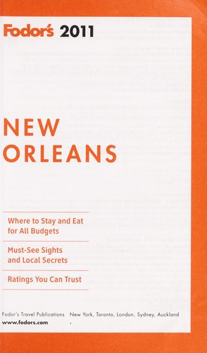 Fodor's 2011 New Orleans