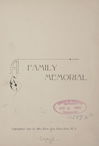 A family memorial.