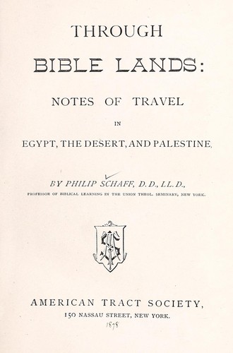Through Bible lands