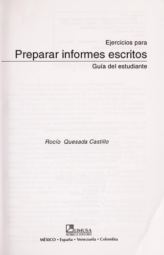 Ejercicios para preparar informes escritos