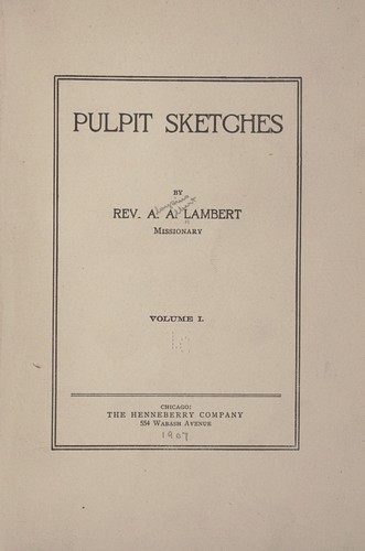 Pulpit sketches