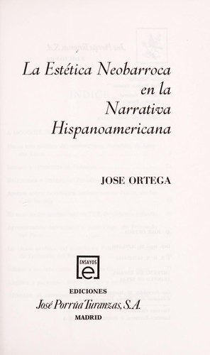 La estética neobarroca en la narrativa hispanoamericana