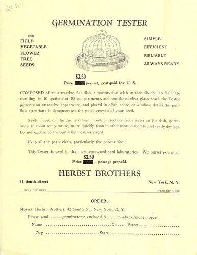 Germination tester for field, vegetable, flower, tree seeds