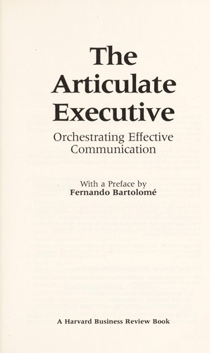 The Articulate executive
