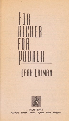 For richer, for poorer