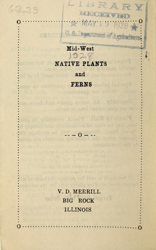 Mid-west native plants and ferns [price list]