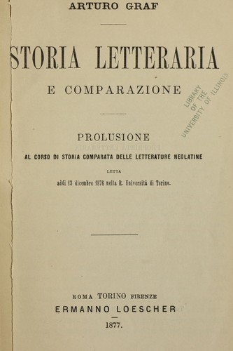 Storia letteraria e comparazione