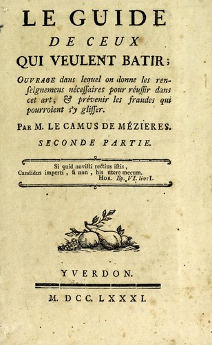 Le guide de ceux qui veulent batir