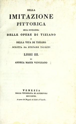 Della imitazione pittorica