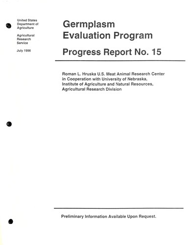 Germplasm evaluation program