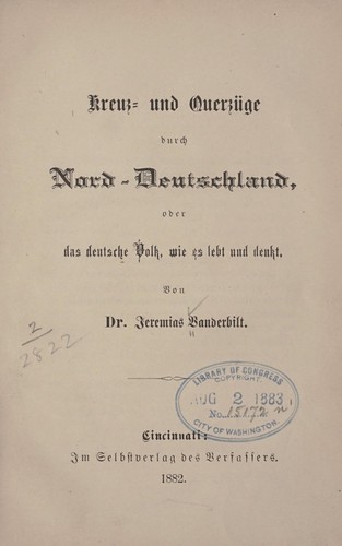 Kreuz- und querzu ge durch Nord-Deutschland