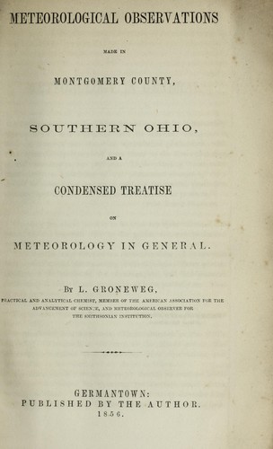 Meteorological observations