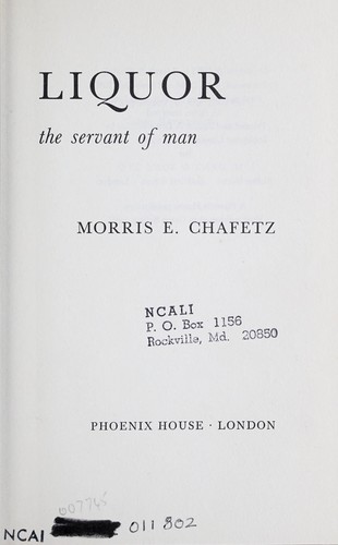 Liquor: the servant of man