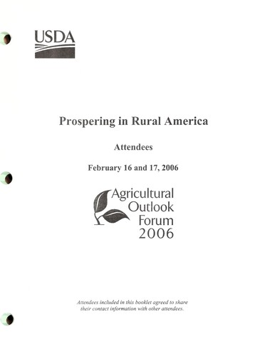 Prospering in rural America