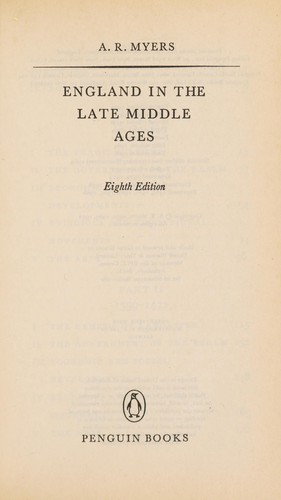 England in the Late Middle Ages