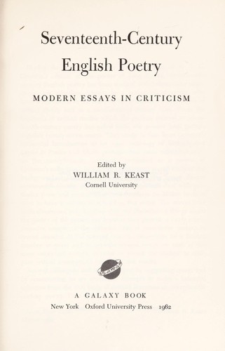 Seventeenth-century English poetry