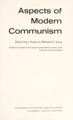 Aspects of modern communism
