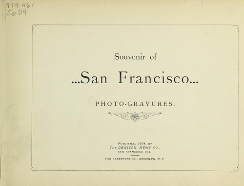 Souvenir of San Francisco