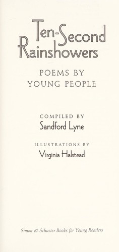 Ten-second rainshowers : poems by young people
