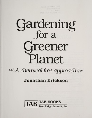 Gardening for a greener planet