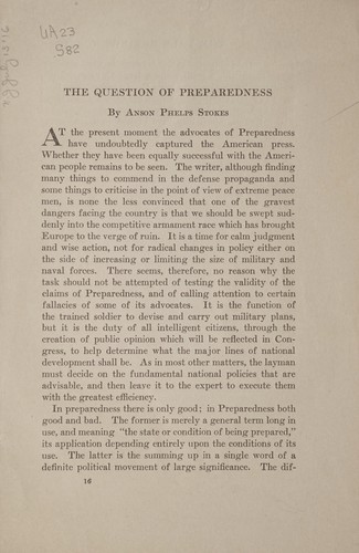 The question of preparedness