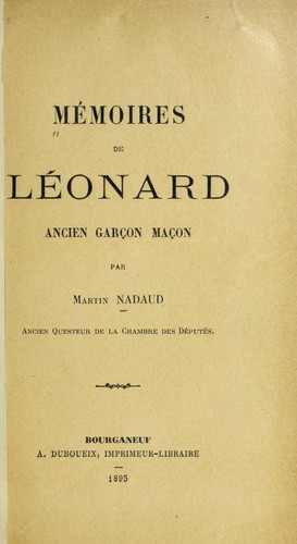 Memoires de Leonard
