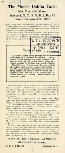 The Moose Dahlia Farm