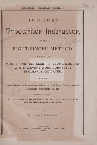 The Yost typewriter instructor