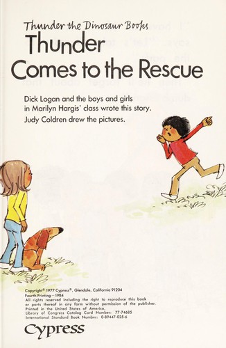 Thunder Comes to the Rescue (Thunder the Dinosaur Books)