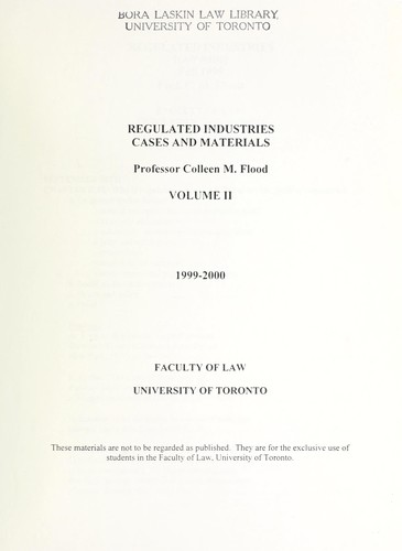 Regulated industries