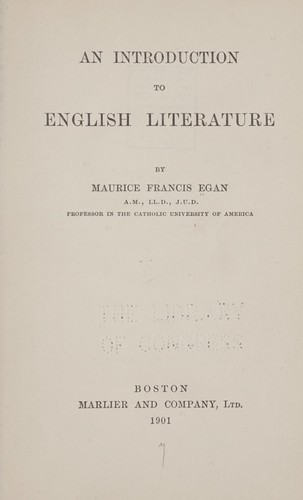 An introduction to English literature